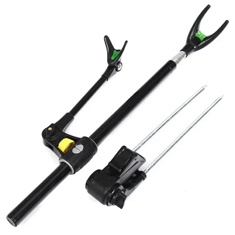 1.7M/2.1M/2.4M New Stainless Steel Thickened Telescopic Fishing Rod Bracket Fishing Rod Dual Purpose Bracket Fishing Rod Holder