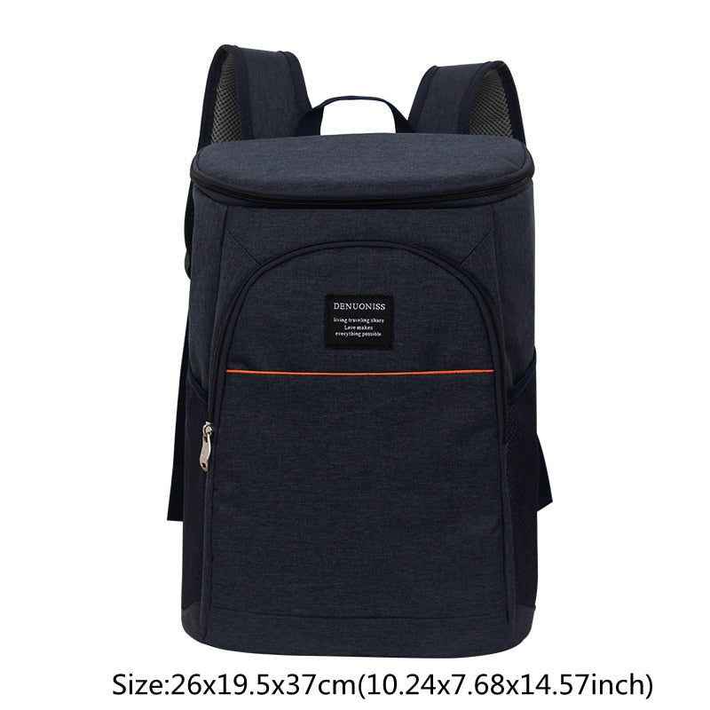 Large Capacity Cooler Bags Oxford Lunch Box Drink Beer Ice Pack Travel Picnic Backpack Thermal Food Delivery Bag Carrier