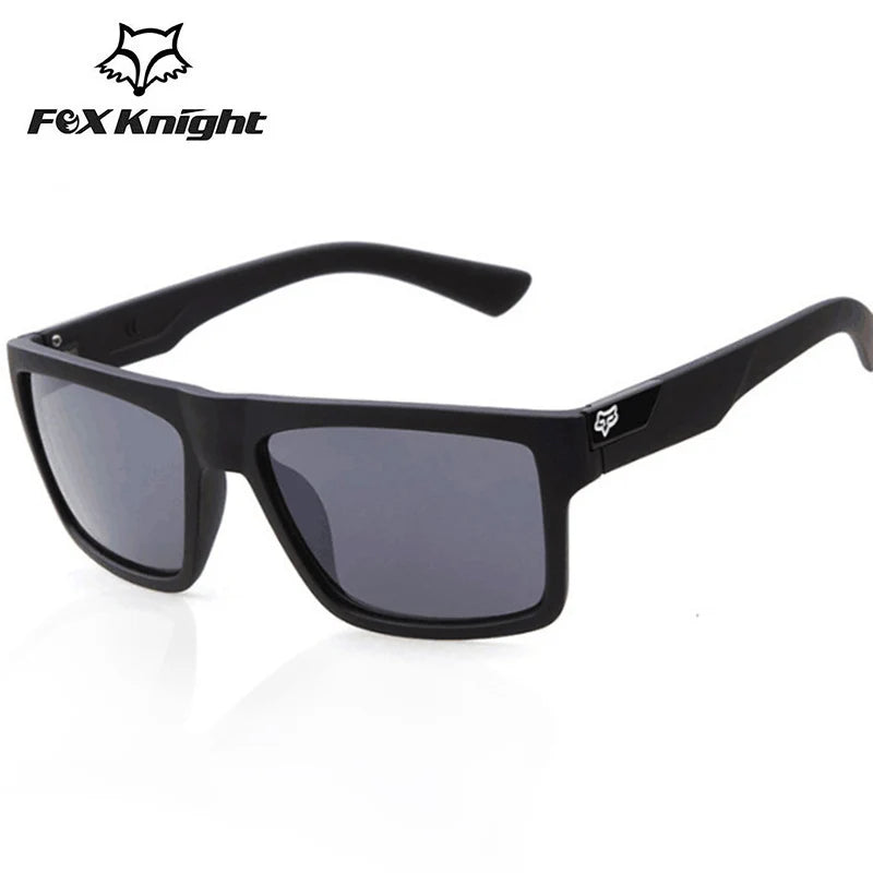 Brand Square Sunglasses Men Women Designer Mirror Sports Goggles UV400 Fox Knight Driving Eyewear Accessories