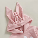 Infant Toddler Unisex s Sweaters Spring Outfits Easter Bunny Rabbit Printed Long Sleeve Rompers Hooded Jumpsuits
