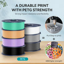 SUNLU PLA PETG PLA Plus Filaments 10 Rolls 3D Filament 1KG/roll 1.75mm 100% Filament Lines Up Neatly For 3D Printing From EU US