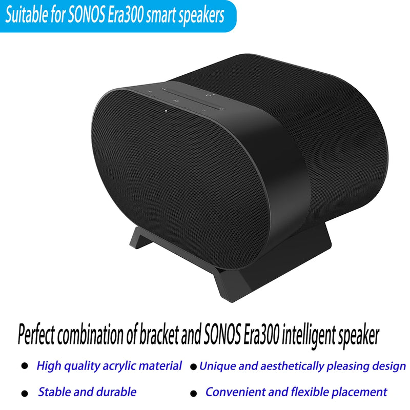 Acrylic Wall Mount Holder Stand For Sonos Era 300 Mini Speaker Stand without Drilling Durable Display Floating Holder Home Decor