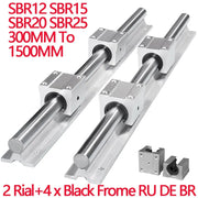 The Straight Line | SBR Fully Supported Linear Rail Kit with Block Bearings (CNC)