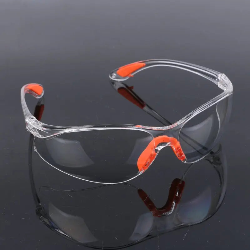 Lab Work Safety Eye Protective Glasses PC Material Anti Impact Wind Dust Proof Goggles Safety Riding Clear Glasses