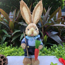Easter Bunny Rabbit Straw Figures Decoration 35cm Easter Straw Easter Rabbit Bunny Figurine Home Garden Wedding Ornament