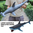 Simulated Ocean Big Animal Toys Realistic Action Figure Model Sea Life Great White Shark 40-48cm Soft Rubber Sea Educational Toy