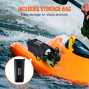 SucceBuy Kayak Anchor Kit 3.5 lb Paddle Board Anchor Kit with 26.2 ft Rope and Buoy Folding Small Boat Anchor with Storage Bag