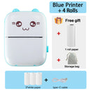 Mini Thermodrucker Drahtlos BT 200dpi Etikett Foto Notiz Falsche Frage Druck Tag Bluetooth Drucker USB Kabel Tragbar