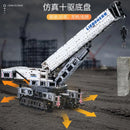 MOULD KING 17002 Technical Car Toys The MOC-10123 RC Motorized Crane Liebher LTR 11200 Truck Model Building Blocks Kids Gifts