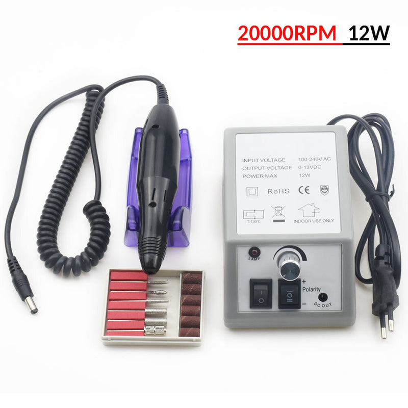 3 Color Nail Drill Machine 35000RPM for Electric Manicure Drill Machine&amp; Accessory With Milling Cutter Electric Nail File