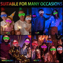 5-50PCS LED Glow Glasses 6 Neon Colors LED Shutter Shade Glasses Kids Birthday Gifts Blinds 3 Lights Glasses Toys Party Favors