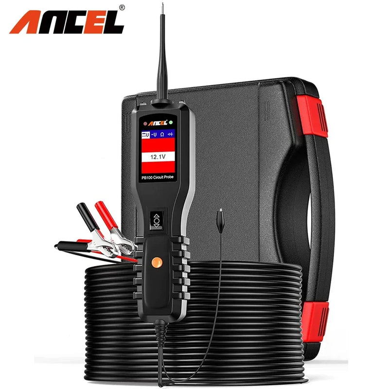 Ancel PB100 Circuit Tester Probe Electrical System Car Diagnostic Tool 12V 24V Automotive Circuit Tester Power Circuit Probe Kit
