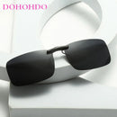 DOHOHDO 2023 Neue randlose polarisierte Clip-On-Sonnenbrille für Damen und Herren Sport Photochrome Gläser Blendschutz-Sonnenbrille Nachtsicht