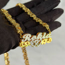 Personalized 3D Stainless Steel Name Necklace