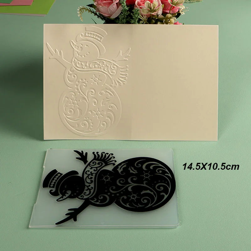 DUOFEN Crafts plastic embossing folder collection 2 paper embossing flower mold Christmas Birthday Easter day wedding