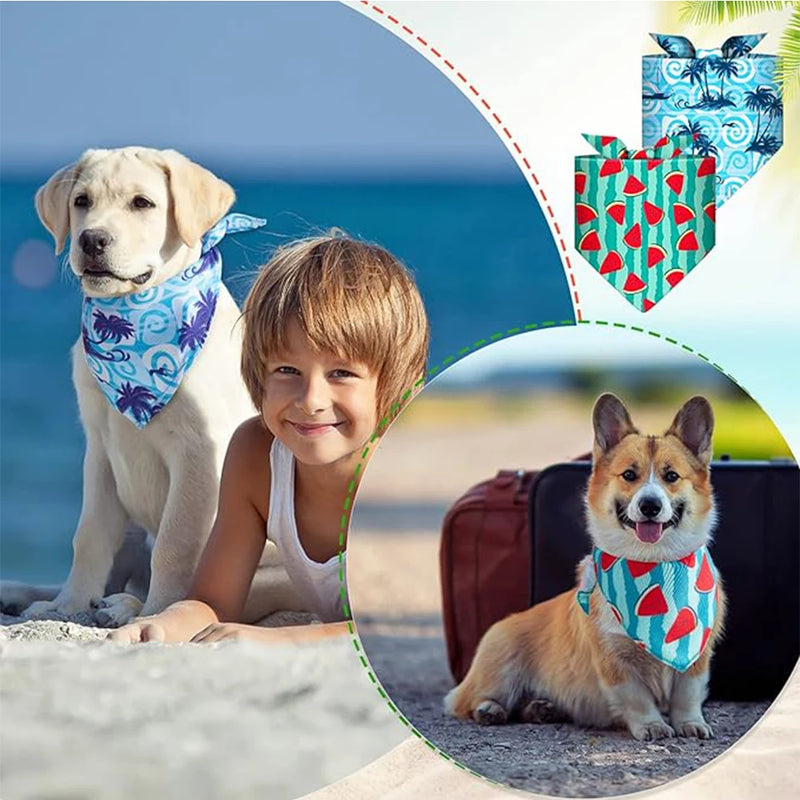 10PCS Dog Bib Holiday Washable Scarf Pets Triangle Head Scarfs Dog Bandanas Bulk Adjustable Bib Collar For Dogs Pet Accessories