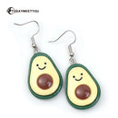 Fashion Simple Acrylic Strawberry Orange Avocado Pendant Earrings Quality Drop Earrings for Girl Women Gift Lovely Fruit Jewelry