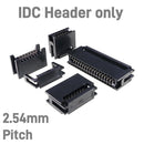IDC Type Card Edge Connector Slot 2.54 mm Pitch 10 14 16 20 24 26 30 34 40 50 60 64 Pin PCB Socket With 20cm Flat Cable 1.27 mm