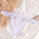 Custom Thong Panties with Name DIY Letter Waist Chain Body Jewelry Women Sexy Lace Bikini G-String Girl Christmas Cheeky Gift