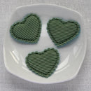 50pcs 21x25/32x37mm Padded Corduroy Fabic Heart Appliques for DIY Hat Clothes Leggings Sewing Supplies Headwear Decor Patches