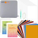 HTVRONT 52pcs Heat Press Supplies Accessories for Beginners Cricut Clothing T-shirt Printing DIY HTV Sublimation Paper Pad Kits