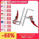 Allsome 2pcs Ratcheting Table Clamp, Quick Release Clamp For MFT and Guide Rail System, Bar Clamp