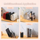 2pcs Clear Plastic Purse Handbag Organizer 4 Sections Bag Closet Shelf Divider Purse Display Stand Handbag Storage Organizer