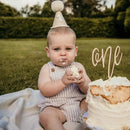 New Wooden Birthday Happy Cake Topper Laser Cut Number ONE  Kids Party Cake Toppers for Baby Shower Year Old Dessert Decoration