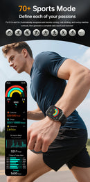 1000mAh Battery Smart Watch IP68 Waterproof Bluetooth Call 1.83" HD Men Sports Blood Oxygen Smartwatch 2026 New