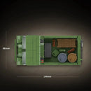 WW2 Tank Armored Car STZ-5 Medium Artillery Tractor Model Building Blocks XM777 lightweight 155mm Caliber Howitzer Bricks Toy