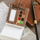 Portable Travel Wooden Handmade 8 Grid 0.5ml Watercolor Paint Palette Oil Paints Tray Box Empty Box Art Painting Supplies
