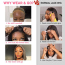 Wear And Go Glueless Wigs Human Hair Preplucked Closure Bob Wigs Human Hair Ready To Wear Straight Hd Lace Front Wigs For Women