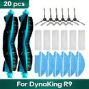 Fit For DynaKing R9 다이나킹 R9 Robotic Vacuum Cleaner Main Side Brush Hepa Filter Mop Rag Replacement Spare Parts Accessories