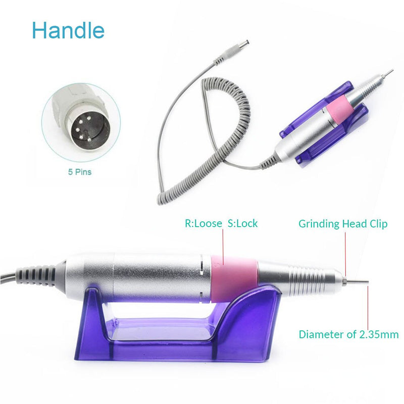 3 Color Nail Drill Machine 35000RPM for Electric Manicure Drill Machine&amp; Accessory With Milling Cutter Electric Nail File