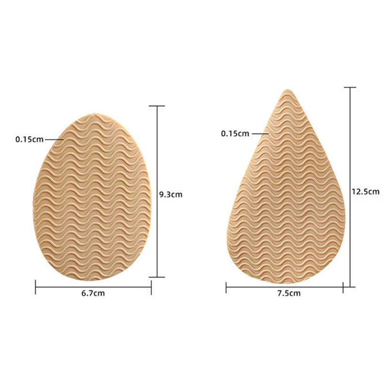 Rubber Shoe Sole Protector Wear-Resistant Non-Slip Forefoot Shoes Mat Self-Adhesive High Heel Sole Protector Rubber Pads Cushion