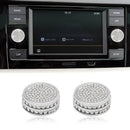 1Pcs Bling Volume Knob Covers Decals Audio Control Button Stickers Decor Trims Car Accessories for VW Volkswagen Golf GTI Jetta