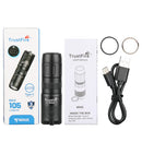 Trustfire MINIE EDC Flashlight with Magnetic LED Rechargeable Mini EDC Keychain Flashlights Outdoor Tool For Camping Hiking