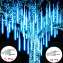 New Year Outdoor 8 Tubes Meteor Shower Rain LED String Lights Waterproof for Tree Christmas Wedding Party Decoration Navidad