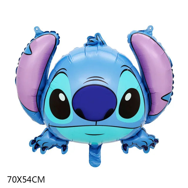 Disney Cartoon Anime Birthday Party Lilo&Stitch Decorated Aluminum Film Balloon