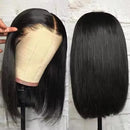 Short Bob Bone Straight 13x4 Lace Frontal Human Hair Wigs 180 Density Pre Plucked 5x5 T Part Lace Closure Human Hair Wig On Sale
