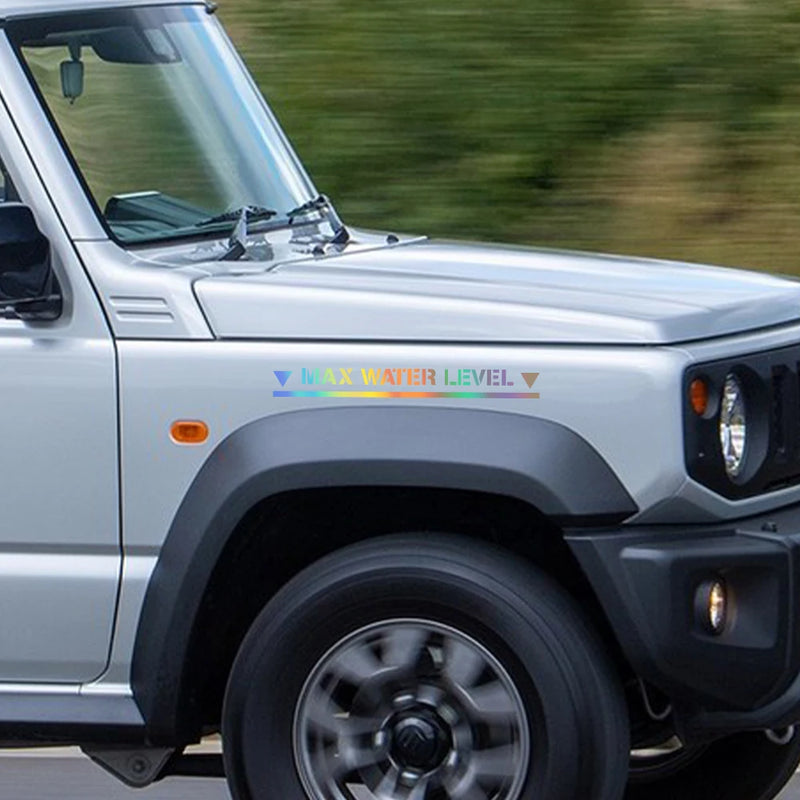 Max Water Level Car Sticker For SUZUKI Jimny Raptor Hilux Ranger Fit Offroad Military 4x4 Waterproof Vinyl Film Car Accessories