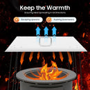 The Hearth Guardian | Stainless Steel Fire Pit Heat Deflector & Outdoor Fire Table