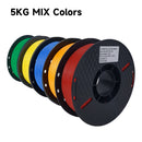 5KG Mix Colors PLA filament 1kg 1.75mm For 3D Printer PETG Material for 3D Printing filamento pla 3D Printer Filament