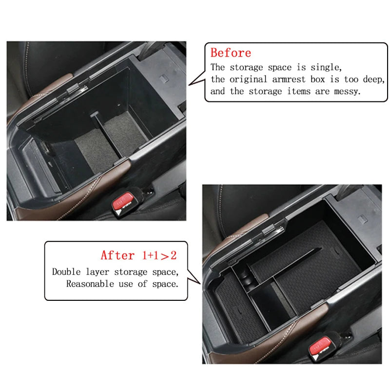 Car Central Control Armrest Storage Box For Mazda CX-30 CX30 2020 2021 Car Door Handle Storage Box Cover Accessories Organizer