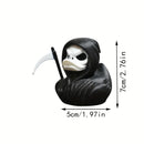 3D Grim Reaper Duck Printed Scary Death Duck Statue Suitable for Home Decoration Halloween Decoration for Haunted House Party
