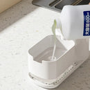Hand Dish Soap Dispenser Sponge Towel Holder Sink Drain Tray Liquid Soap Pump Container Bathroom Accessory Kitchen Organizer