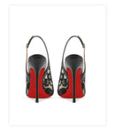 Black lace high-heeled sandals for the summer of 2025, new pointed, thin heel,shallow mouth,comfortable professional single shoe