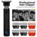 Hair Clipper Light Head Electric Hair Clipper Electric Hair Clipper Oil Head Hair Clipper Carving Mark Razor Factory LCD