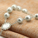 Car Hanging Charm Bling Car Rear View Mirror Hanging Ornament Retro Imitation Pearl Cross Hanging Decoration Auto Interior@