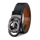 Men's Belt Metal G-Buckle PU Leather Belt High Quality Belts for Women Luxury Designer Brand Men's Black Belt